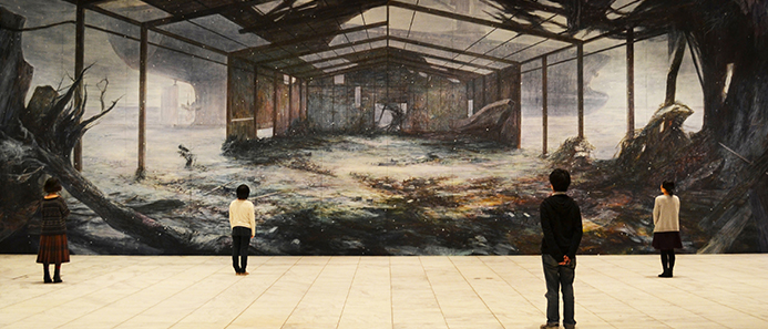 加川広重　巨大絵画「雪に包まれる被災地」が繋ぐ　東北と神戸プロジェクト